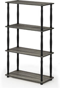 Furinno Turn-N-Tube 4-Tier Multipurpose Shelf Display Rack, Classic Tubes by Furinno-FitsYourSpaceFitsYourBudget