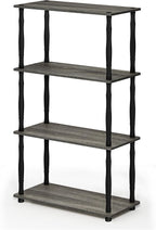 Furinno Turn-N-Tube 4-Tier Multipurpose Shelf Display Rack, Classic Tubes by Furinno-FitsYourSpaceFitsYourBudget