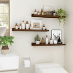 Floating Shelves for Wall, 24 inch Wood Floating Shelves Set of 2, Picture - Image 5