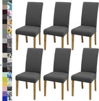BIETYONE Stretch Dining Chair Covers Set of 6, Soft Removable Washable Kitchen by BIETYONE