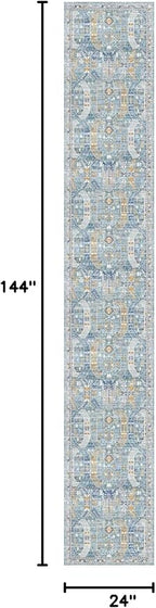 Madane Washable Runner Rugs 2x12 Long - Image 2