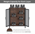 BON AUGURE Coffee Bar Cabinet for Liquor, Small Storage Cabinet for Home Kitchen - Image 5