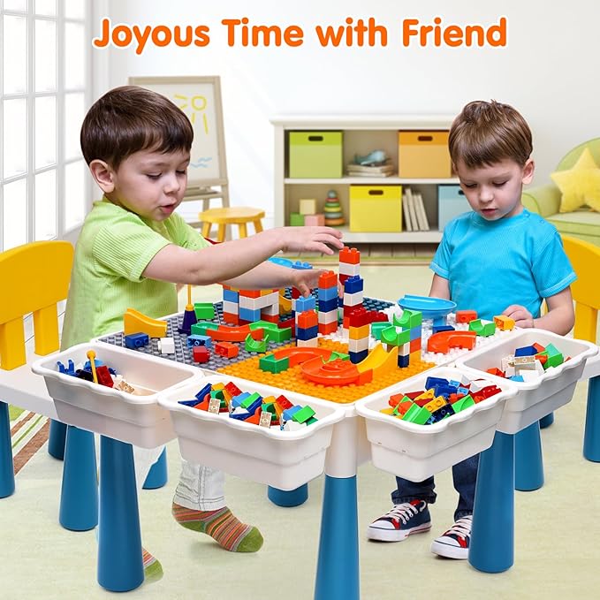 Arscniek Toddlers Activity Table 7 in 1 Kids Activity Tables and Chair Set - Image 4
