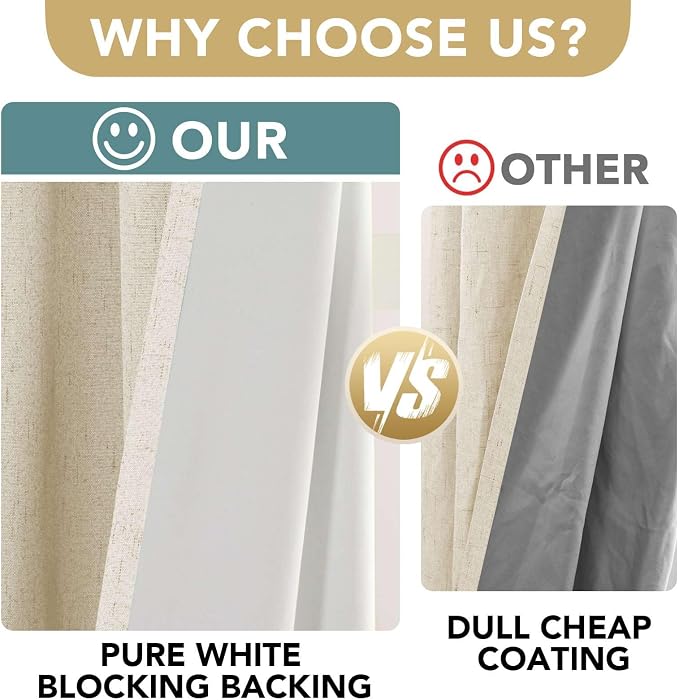 H.VERSAILTEX 100% Blackout Curtains - Image 3