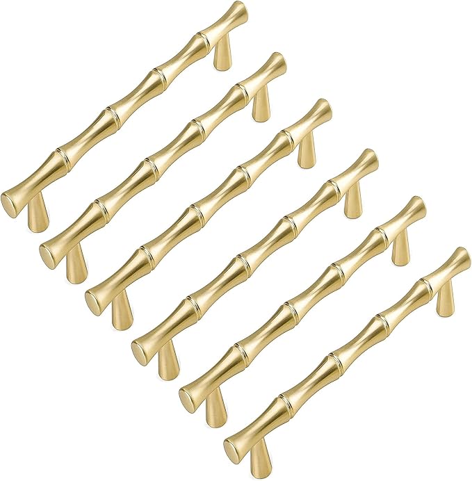 6Pcs Bamboo Shape Cabinet Knobs Handles pulls by MARGUERASW