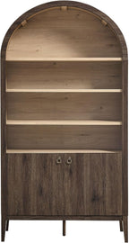 Modway Nolan Tall Arched Storage Display Cabinet in Dark Walnut - Image 8