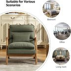 INZOY Accent Chairs Set of 2, Mid Century Modern Accent Chair - Image 7