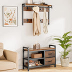 Lulive Hall Tree, 31.5” Entryway Bench - Image 9