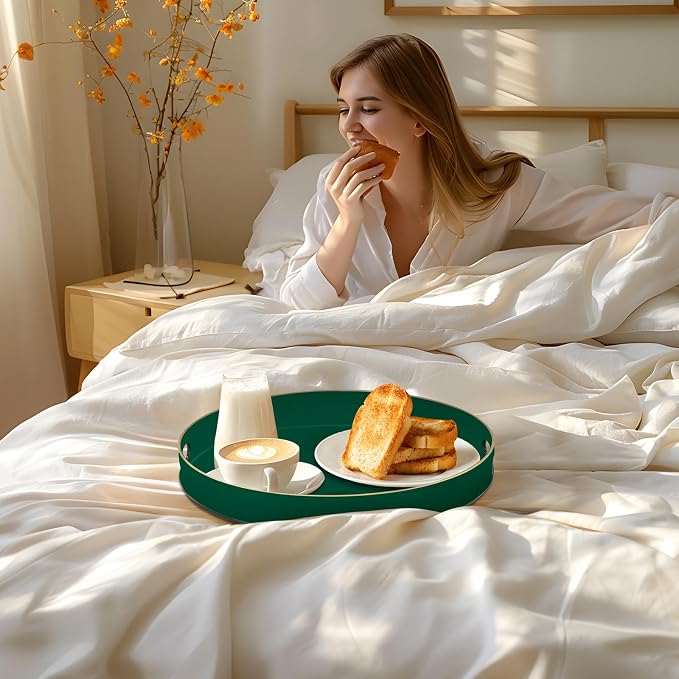 MAONAME Dark Green Decorative Tray, Plastic Trays - Image 6