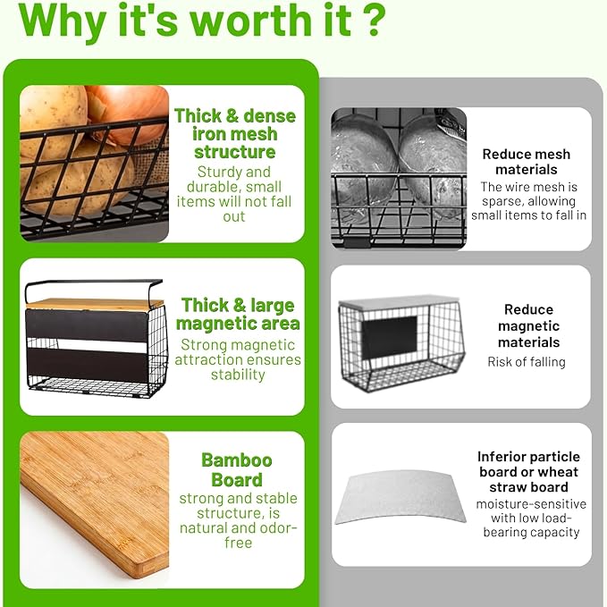 Ofiray-home Magnetic Shelf for Fridge - Image 4