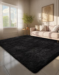 Ophanie 6x9 Black Rugs for Living Room, Large Fluffy Shag Fuzzy Plush Soft Area by Ophanie