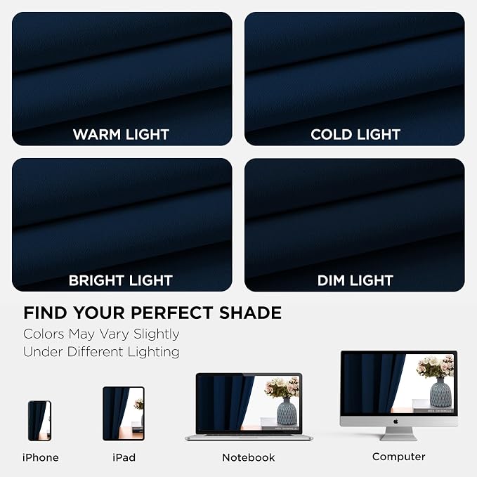 Joydeco Blackout Curtains 120 Inch Length 2 Panels Set, Thermal Insulated Long - Image 6