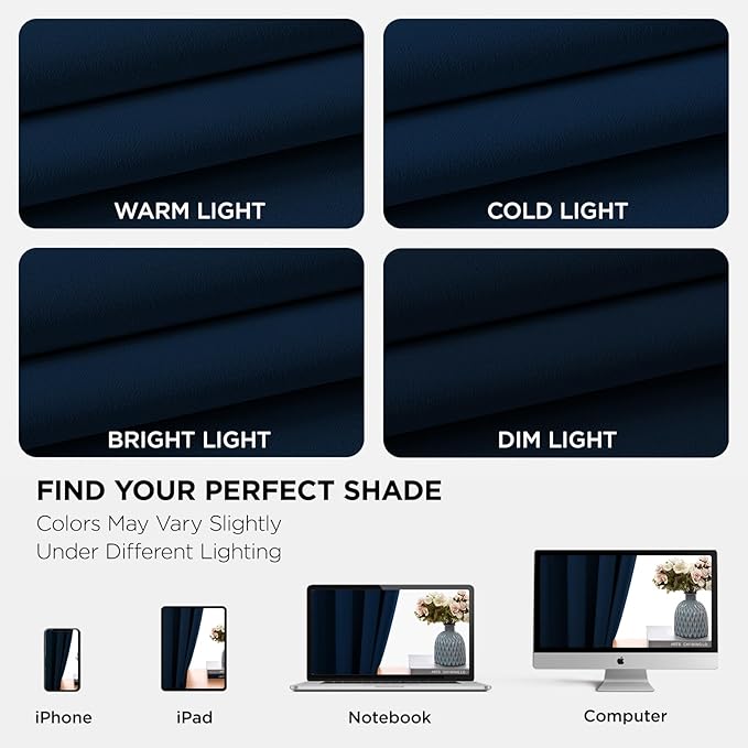 Joydeco Blackout Curtains 84 Inch Length 2 Panels Set, Thermal Insulated Long - Image 6