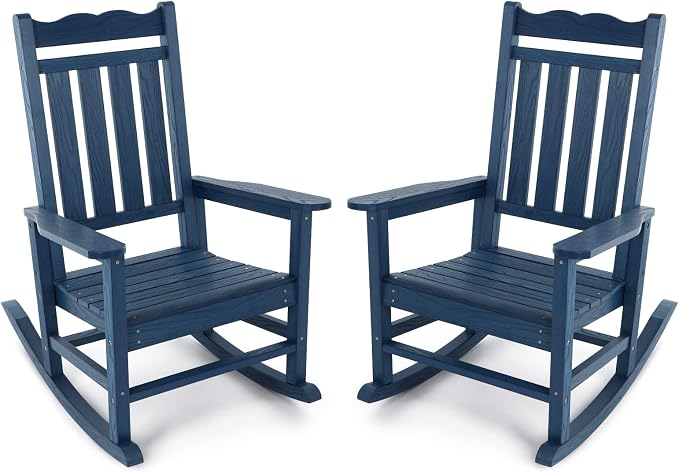 Stoog All-Weather Patio Rocking Chairs Set of 2, Outdoor Rocking Chair by Stoog