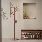 Muwuele Coat Rack, Solid Wood Coat Rack Freestanding - Image 2