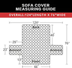Easy-Going Reversible Couch Cover, 3 Cushion Sofa, Water Resistant Furniture Mat - Image 6