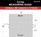 Easy-Going Reversible Couch Cover, Large Futon Sofa, Water Resistant Furniture - Image 7