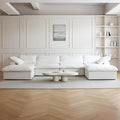 JACH U-Shaped Cloud Couches for Living Room, 6-Seats Modular Convertible by JACH