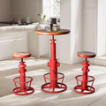 Industrial 3 Piece Coffee Table Set Vintage High Pub Table by BOKKOLIK