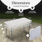 10 Pack of 4 Feet Foldable Table - Image 3