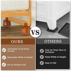 Heavy Duty Bed Risers, Furniture Height Extenders Lifts 2.36"-3.15" Storage - Image 3