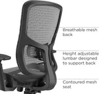 STAPLES Kroy Ergonomic Task Chair, Lumbar Support, Adjustable Height - Image 3