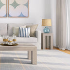 Plank+Beam Modern Rectangular Side Table, Slim Side Table - Image 6