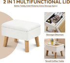 Storage Ottoman, Small Foot Stool Ottoman - Image 5