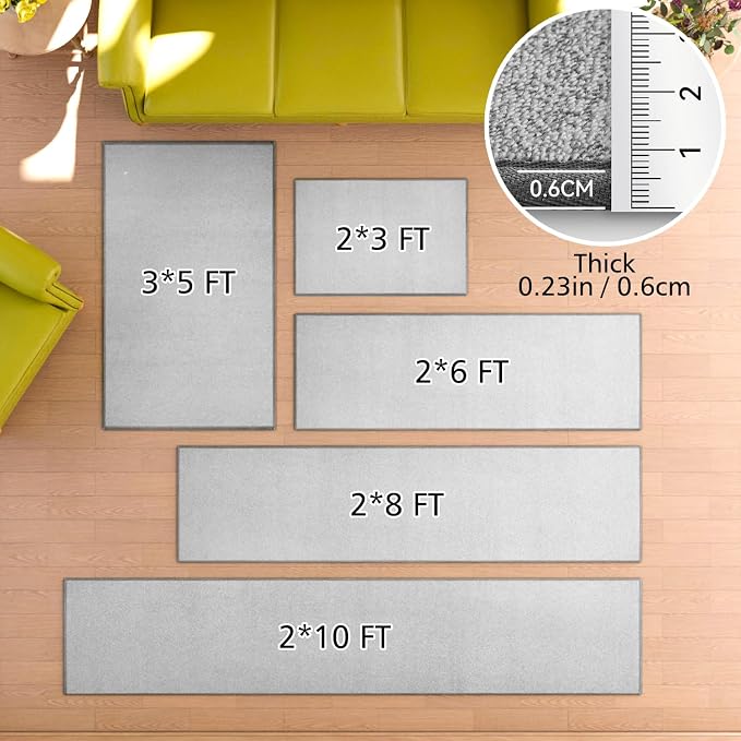AREDO Door mat with Non Slip Rubber Backing, Washable Soft Floor Carpet - Image 2