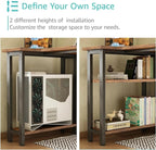 Lufeiya L Shaped Desk with Drawers & Storage Shelves, 47 Inch Small Reversible - Image 7