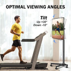 XINLEI Mobile TV Carts, Rotating Rolling TV Stand on Wheels - Image 4