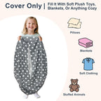 Lukeight Stuffed Animals Storage Bean Bag Chair Cover - Image 3
