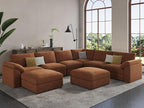 EASE MOOSE Oversized Sectional Modular Sofa, Chenille Large u Shape Sectional by EASEMOOSE