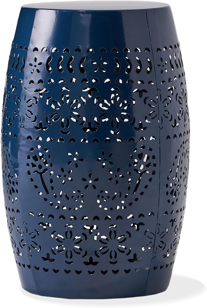Christopher Knight Home Ruby Outdoor 12" Iron Side Table, Dark Blue by ChristopherKnightHome