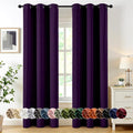MIULEE Blackout Curtains for Bedroom 2 Panel 40 x 84 Inch Long Royal Purple | by MIULEE