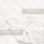 Exclusivo Mezcla Soft Waffle Fleece Bed Blanket Twin XL Size, Cozy Fluffy Design - Image 7