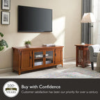 Leick Home 82560 Solid Wood Four Door TV Stand - Image 6