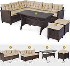 Tangkula 5 PCS Patio Furniture Set, Outdoor Conversation Set - Image 5