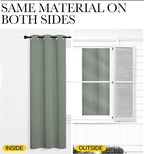 NICETOWN Sage Green Room Darkening Curtains - Image 6