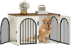 39.4" Wooden Dog Crate Furniture, Indoor Dog Kennel Dogs Cage - Image 9
