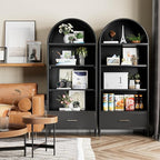 VEXPOR 73" Tall Arched Bookcase - Image 9