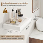 Acovy 16 Inch Floating Shelves, 9.3" Deep Floating Shelf Wall Mounted, Rustic - Image 3