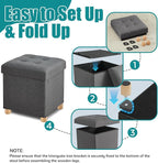 BRIAN & DANY Ottoman with Storage, Square Storage Ottoman - Image 5