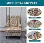 KRFOONN Wingback Chair Covers Slipcovers 2 Piece Stretch Wing Chair Covers - Image 3