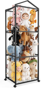 NomNest Stuffed Animal Storage Zoo, Large Metal Plushies Organizer, Heavy Duty by Unknown