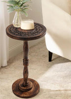 Rustic Wooden End Table 12x22 - Image 5