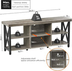 GreenForest TV Stand for TV up to 65 inches, Entertainment Center - Image 3