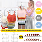 Metal Tank Top Hanger 2 Pack, Space Saving Bra Organizer - Image 4