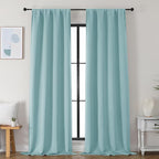 Simplebrand Ava Aqua Blackout Curtains by Simplebrand
