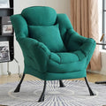 Lazy Chair for Living Room, Large Dark Green Accent Chair by HomeEastllyHome